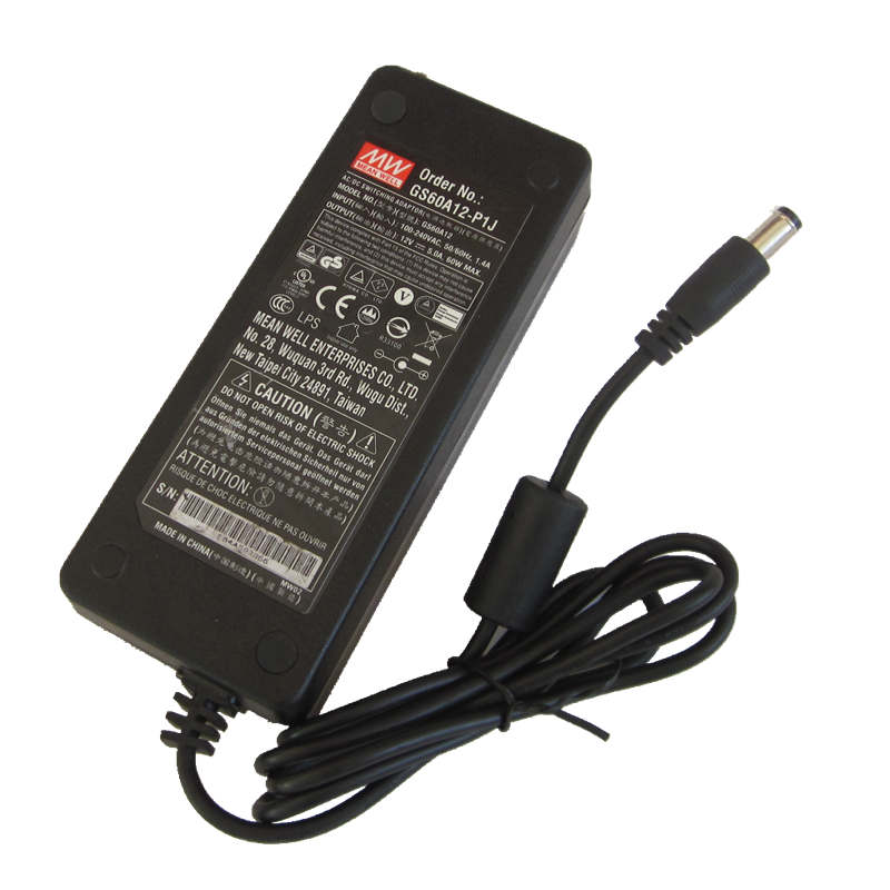 *Brand NEW* 60W AC DC ADAPTER 12V 5A MW GS60A12-P1J POWER SUPPLY